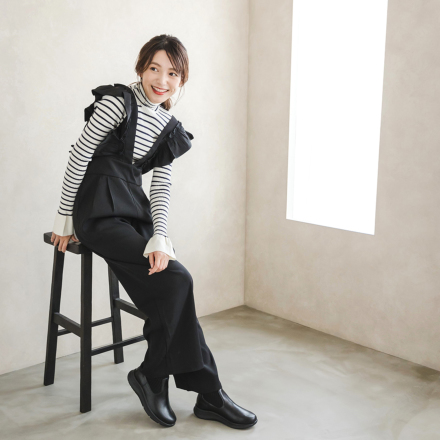 【OUAT】008  Knit ブラック OUAT(オーユーエーティー) TEST BOOTSブーツ ブラック サイズ 41
