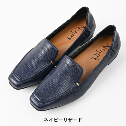 neonsign ネイビー ローファー 装飾付き テレビで放送されました！すぽばきオトナオペラローファー | 走りたく